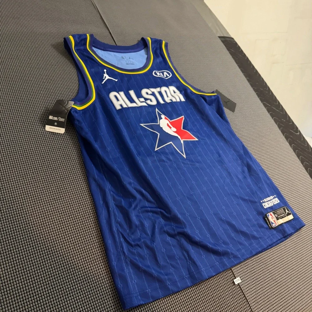 Jordan NBA All-Star 2020 Chicago Ben Simmons Jersey Blue 25 Mens Size 52 XL